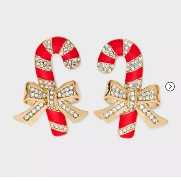 Sugarfix by baublebar memory cane earrings discontinued candycane - Picture 1 of 4